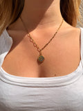 Blue Astra Charm Necklace